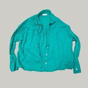 LIKE NEW Cynthia Rowley Linen Blouse Top
